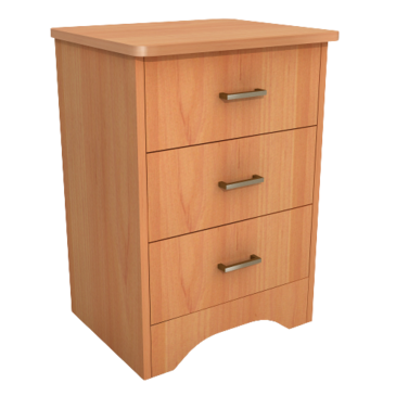 Royalton Collection 3 Drawer Bedside Cabinet